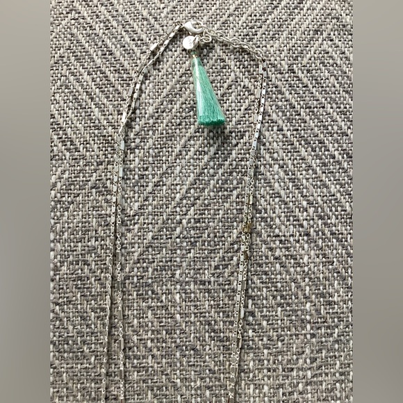 Stella & Dot Costa Necklace Turquoise tassel - Picture 7 of 14